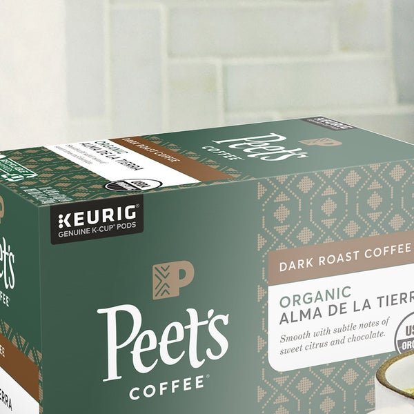 Peet's Coffee Organic Alma De La Tierra K-Cup Pod, 60-count