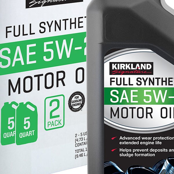 Kirkland Signature 5-Quart 0W20 & 5W20 Full Synthetic Motor Oil, 4-pack