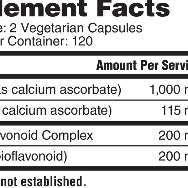 Nature's Lab Vitamin C 1000 mg with Quercetin & Citrus Bioflavonoids, 240 Vegetarian Capsules