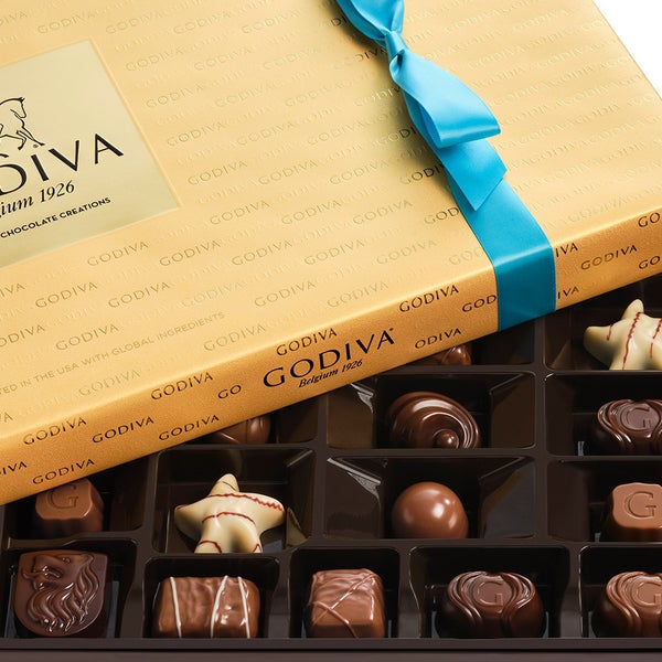 Godiva Premium Assorted Chocolate Gift Box, 2 pack, 54 pieces total, 22.6 total oz.