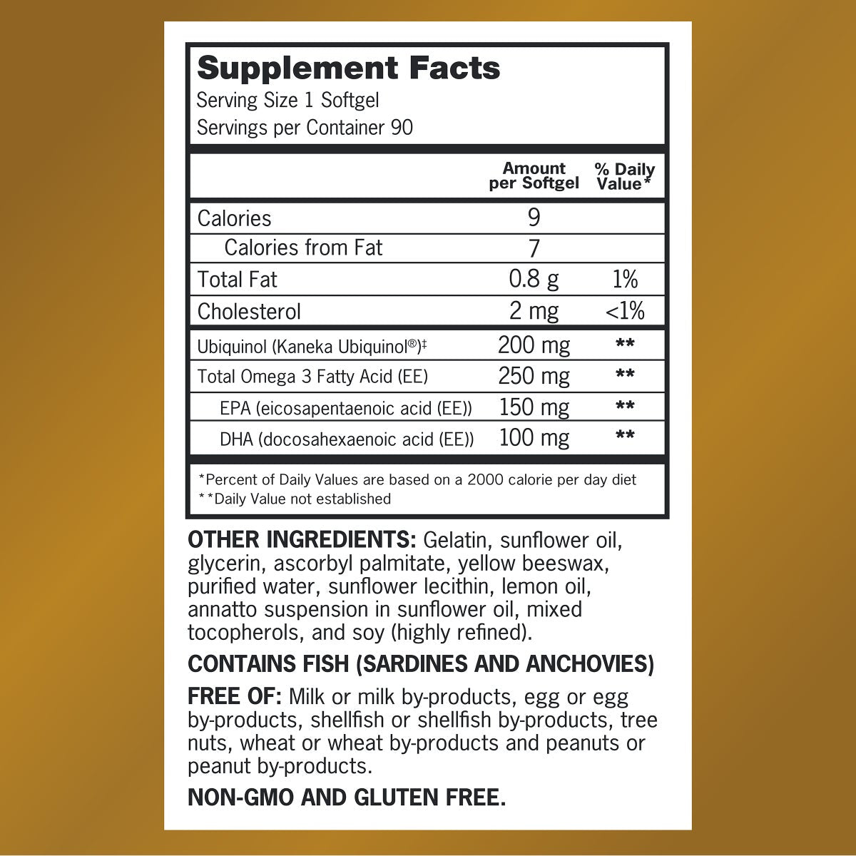 Qunol Plus CoQ10 Ubiquinol 200 mg. with Omega-3, 90 Softgels