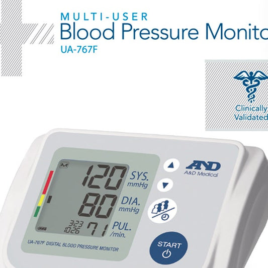 A&D Medical Upper Arm Blood Pressure Monitor with AccuFit Plus Cuff
