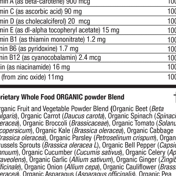 Feel Good Vita Fruits & Veggies, 120 Capsules