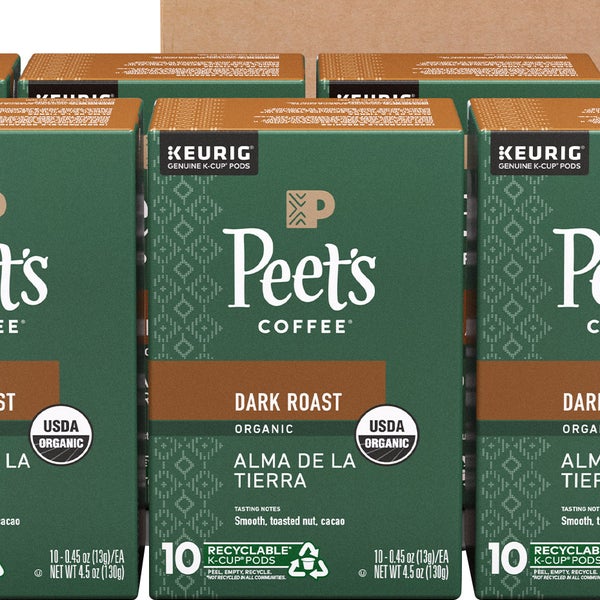 Peet's Coffee Organic Alma De La Tierra K-Cup Pod, 60-count