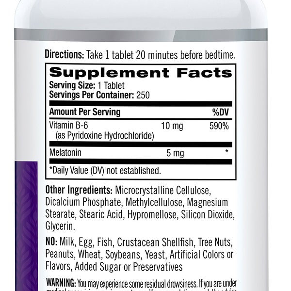 Natrol Melatonin Time Release 5 mg., 250 Tablets