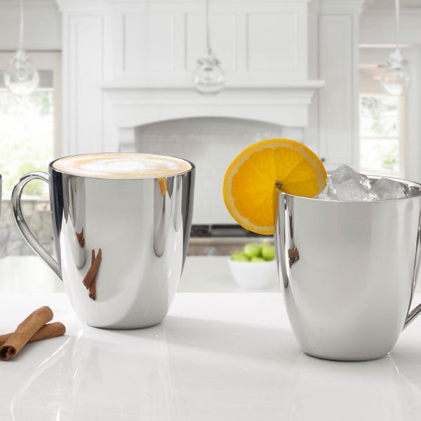 Mikasa Double Wall Stainless Steel Mug, 4-piece