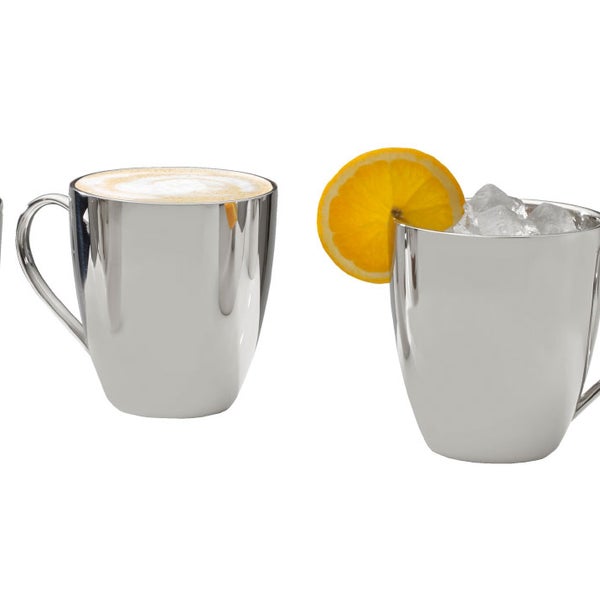 Mikasa Double Wall Stainless Steel Mug, 4-piece
