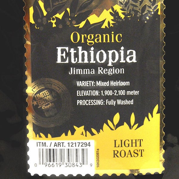 Kirkland Signature Organic Ethiopia Whole Bean Coffee, 2 lbs