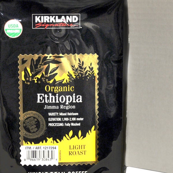 Kirkland Signature Organic Ethiopia Whole Bean Coffee, 2 lbs
