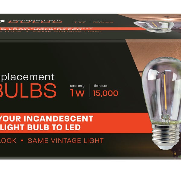 Feit Electric LED Replacement String Light Bulbs, 24-pack