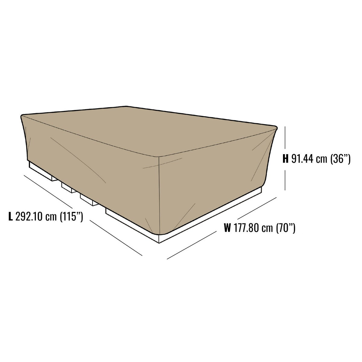 Outdoor Patio Furniture Cover, Chat Set