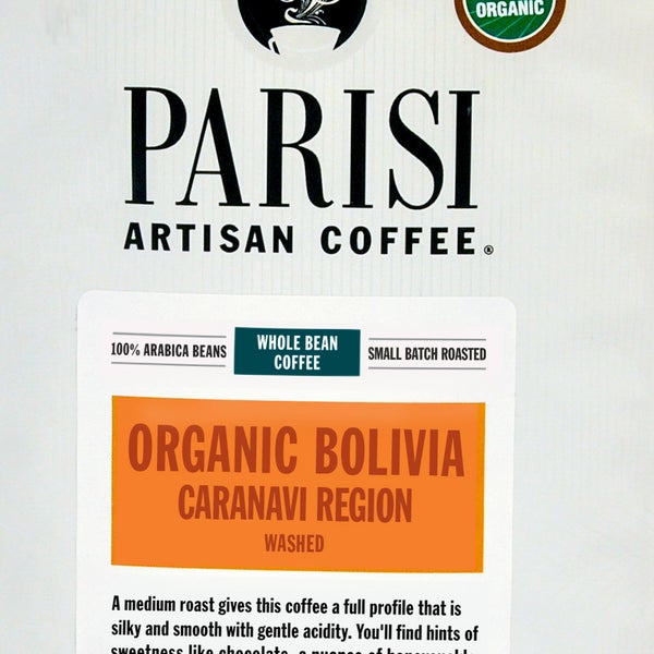 Parisi Artisan Coffee Bolivian Organic Blend Whole Bean 2 lb, 2-pack