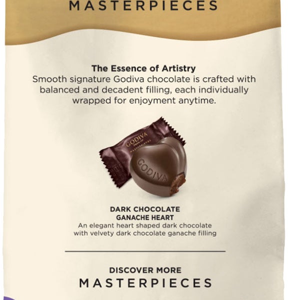 Godiva Dark Chocolate Ganache Hearts 14.8 oz 4-pack