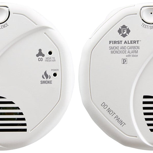 First Alert Hardwired Talking Photoelectric Smoke and Carbon Monoxide (CO) Detector, 2-Pack