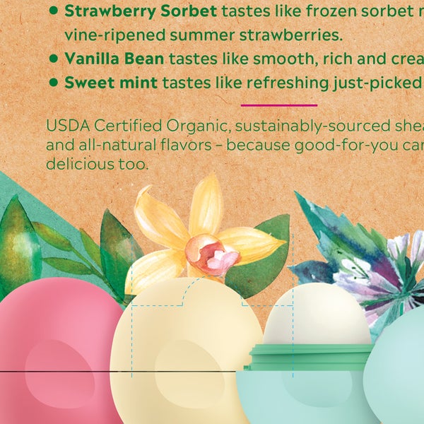 eos Organic Lip Balm, 7 Spheres