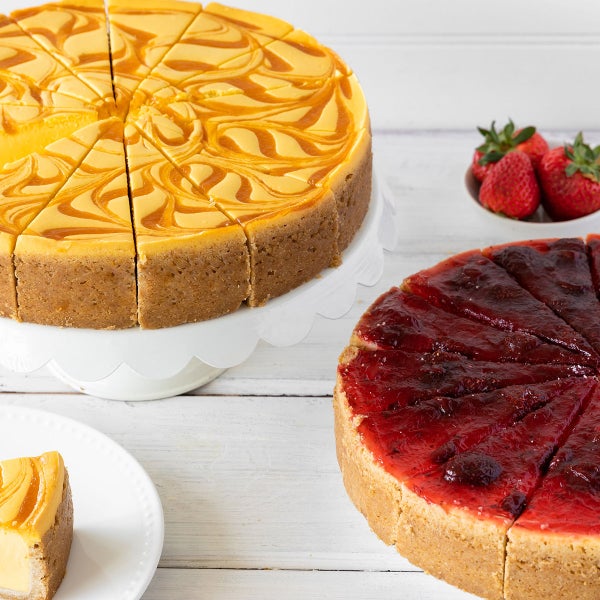 David's Cookies Mango & Strawberry Cheesecake 2-count (28 Slices Total)