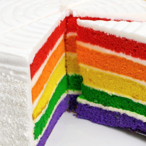 David's Cookies 10" Rainbow Cake (12 Servings)