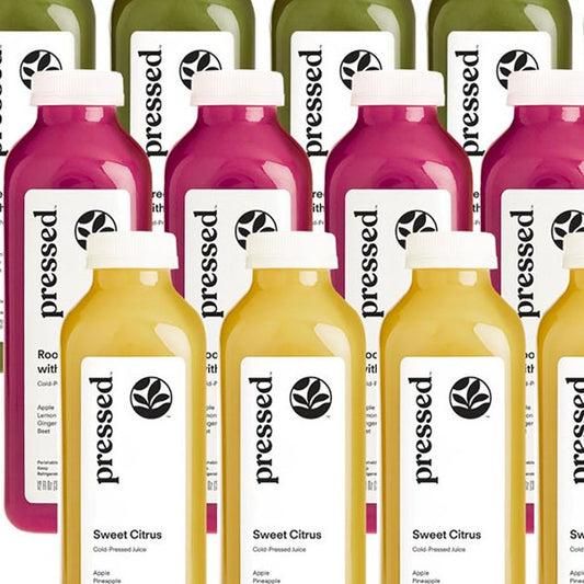 Pressed Cold-Pressed Greens, Roots & Citrus Bundle (12 oz) 15-count