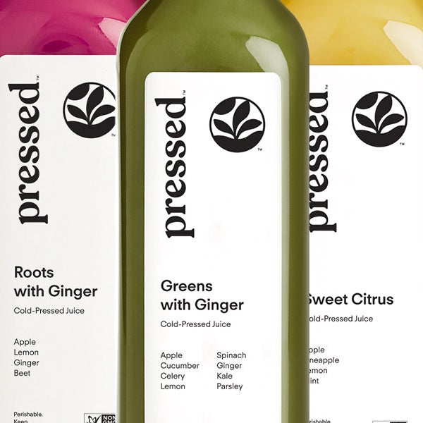 Pressed Cold-Pressed Greens, Roots & Citrus Bundle (12 oz) 15-count