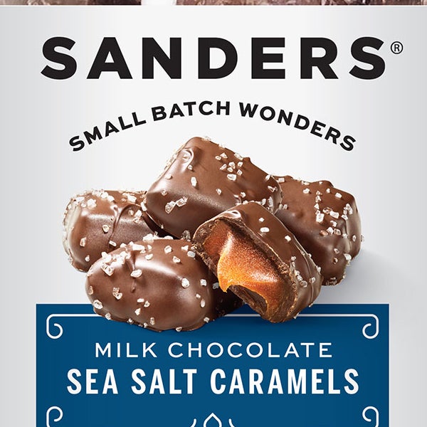 Sanders Milk Chocolate Sea Salt Caramels 36 oz, 2-pack