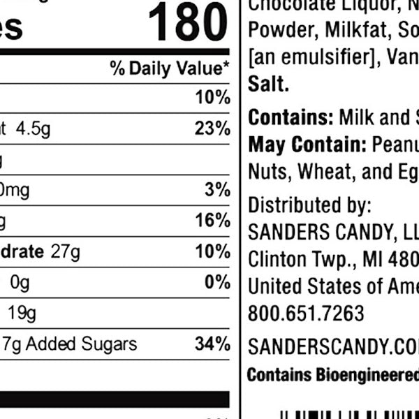 Sanders Milk Chocolate Sea Salt Caramels 36 oz, 2-pack