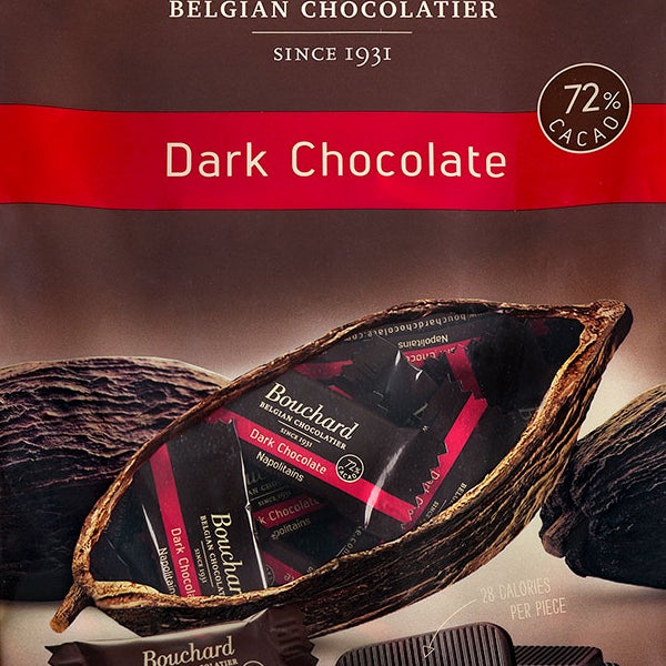 Bouchard Belgian Napolitains Premium Dark Chocolate 32 oz, 2-pack