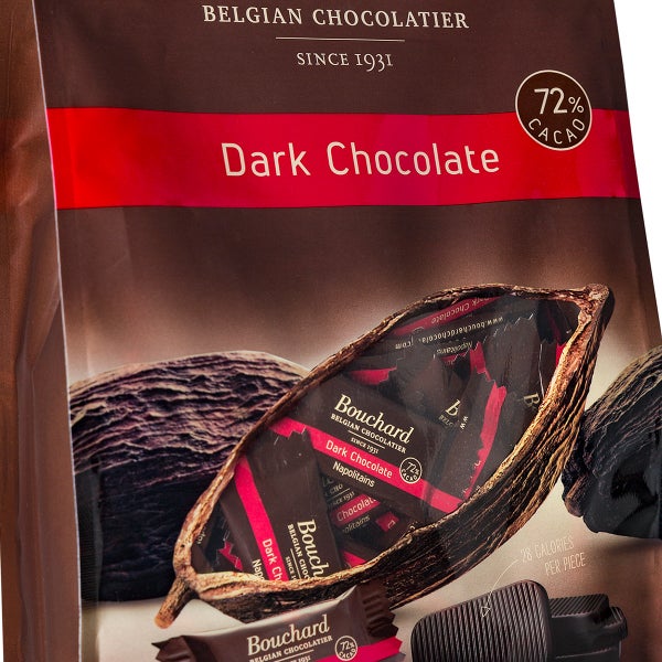 Bouchard Belgian Napolitains Premium Dark Chocolate 32 oz, 2-pack