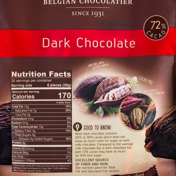 Bouchard Belgian Napolitains Premium Dark Chocolate 32 oz, 2-pack