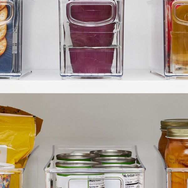 iDESIGN Linus Deep Storage Bins, 6-piece Set