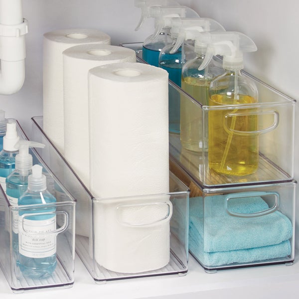 iDESIGN Linus Deep Storage Bins, 6-piece Set