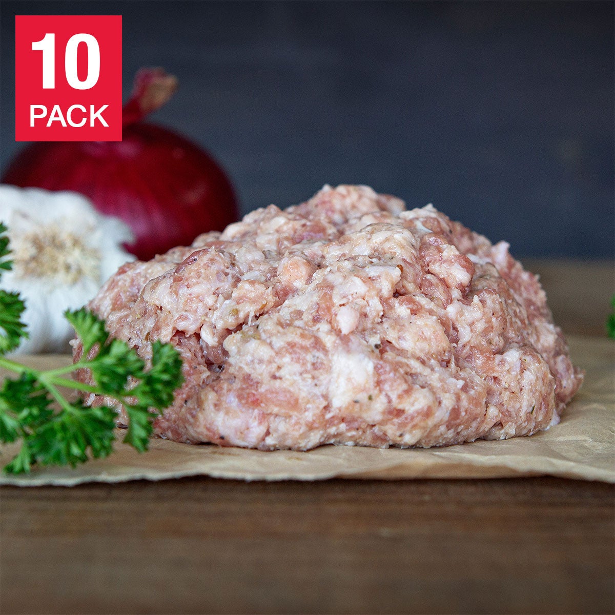 Pederson Natural Farms No Sugar Italian Ground Sausage 1 lb, 10-pack