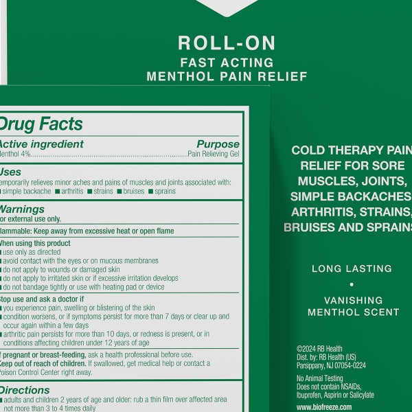 Biofreeze Pain Reliever, 6 Ounce Pack