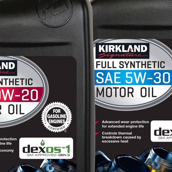 Kirkland Signature 1-Quart 0W20 & 5W30 Full Synthetic Motor Oil, 12-pack