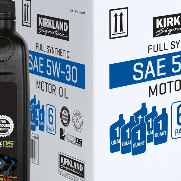 Kirkland Signature 1-Quart 0W20 & 5W30 Full Synthetic Motor Oil, 12-pack