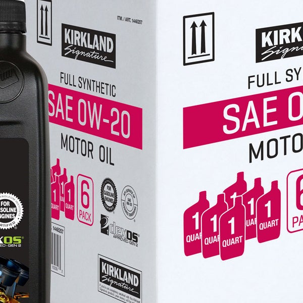 Kirkland Signature 1-Quart 0W20 & 5W30 Full Synthetic Motor Oil, 12-pack