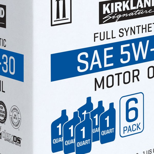 Kirkland Signature 1-Quart 0W20 & 5W30 Full Synthetic Motor Oil, 12-pack