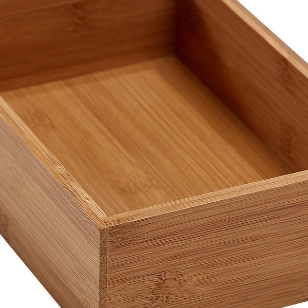 Seville Classics 10-piece Bamboo Storage Box Organizer Set