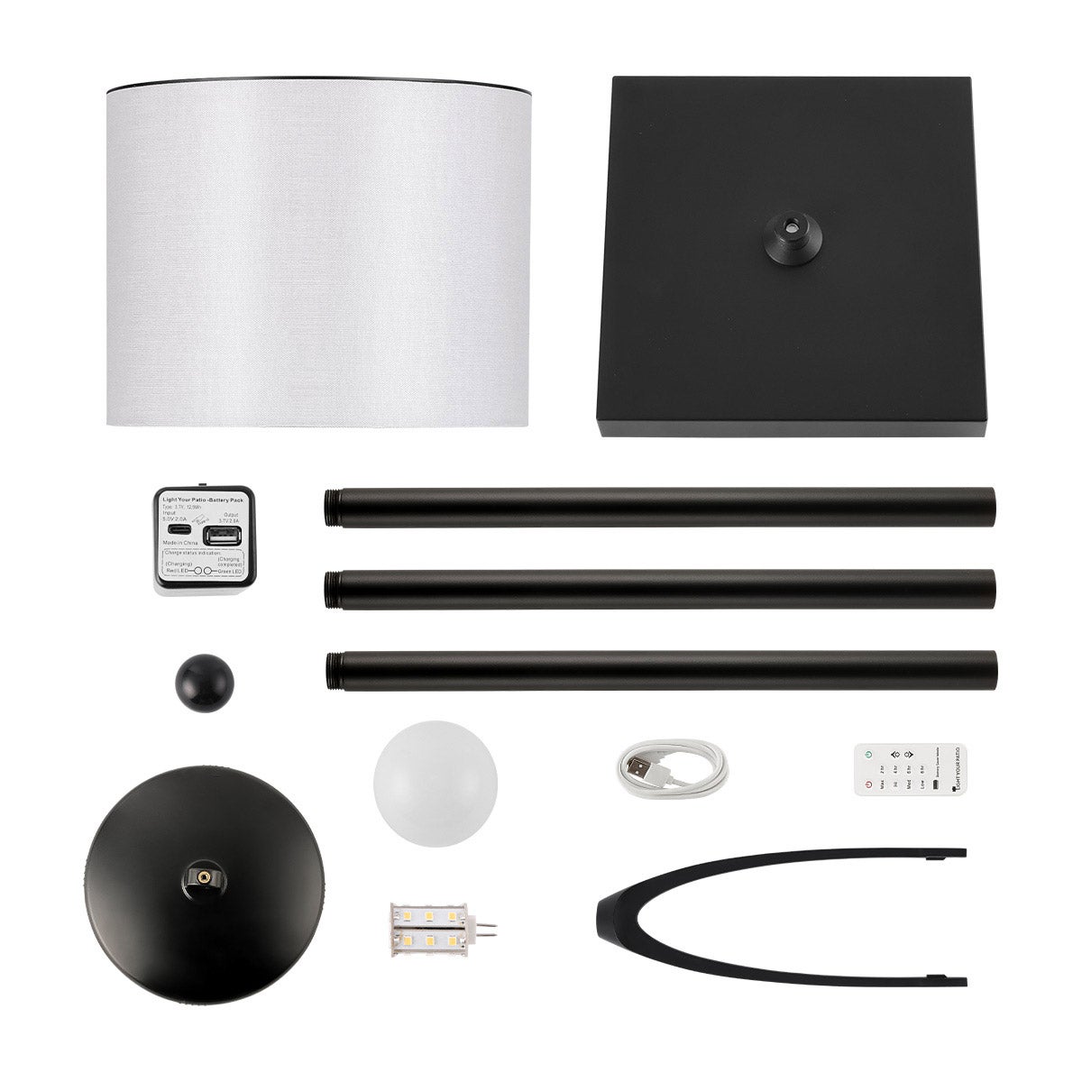 Light Your Patio 3-in-1 Outdoor Patio Lamp