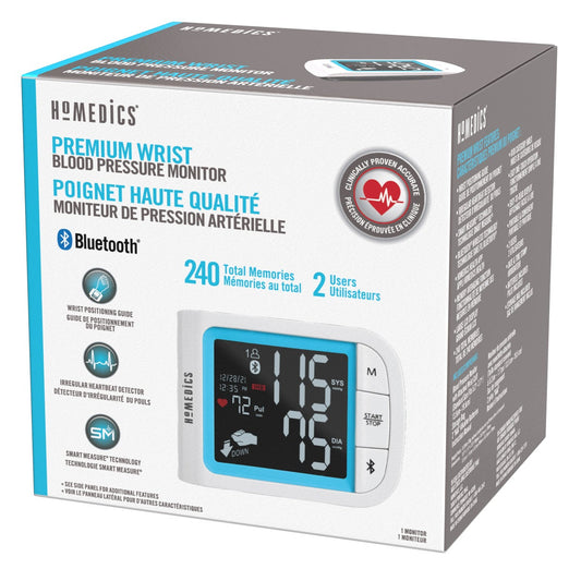 HoMedics Bluetooth Wrist Blood Pressure Monitor
