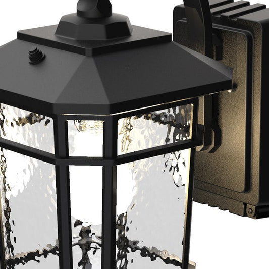 Koda Outdoor LED Wall Lantern with Power Outlet