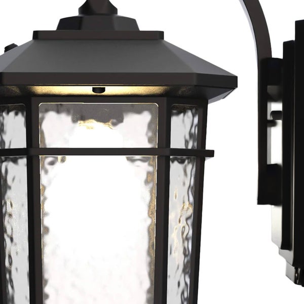 Koda Outdoor LED Wall Lantern with Power Outlet