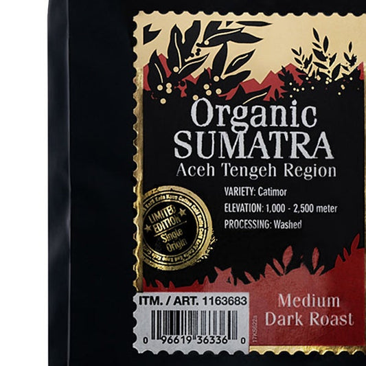 Kirkland Signature Organic Sumatra Whole Bean Coffee, 2 lbs, 2-pack