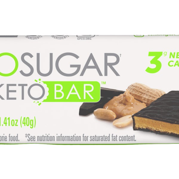 No Sugar Keto Bar (12 count) 2-pack Chocolate Peanut Butter