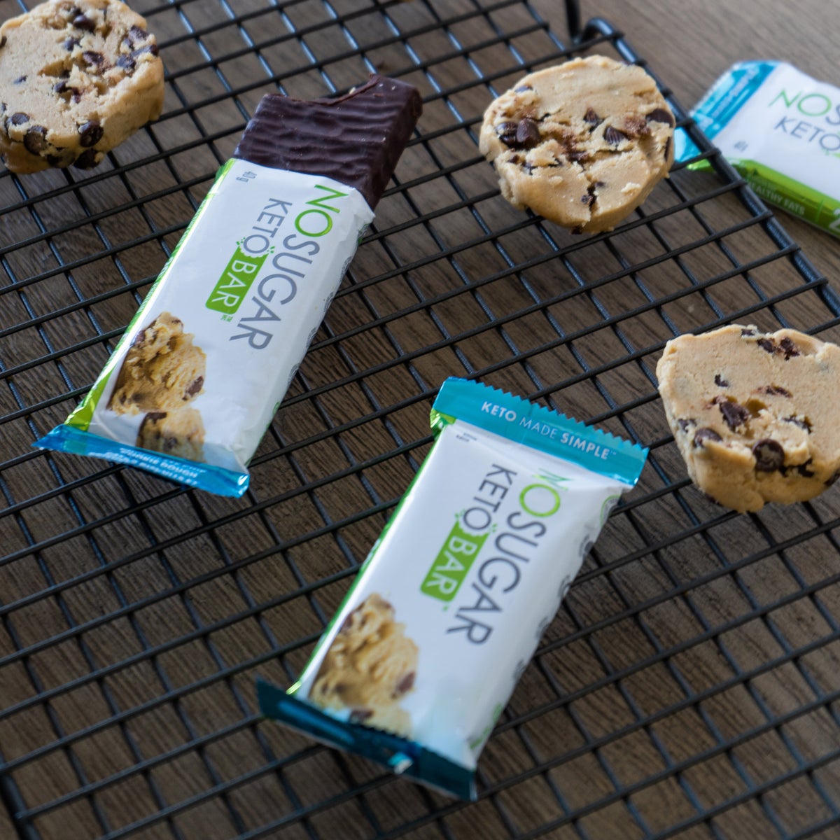 No Sugar Keto Bar Chocolate Chip Cookie Dough (12-count) 2-Pack