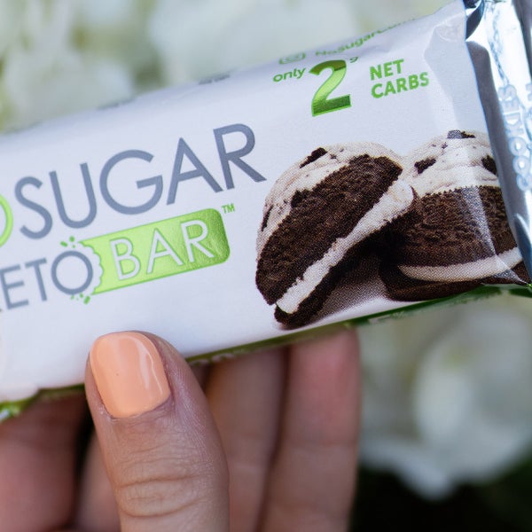 No Sugar Keto Bar (12-count) 2-pack Cookies & Cream