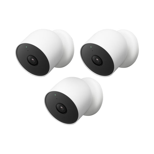 Google Nest Cam (Outdoor or Indoor, Battery) 3-pack