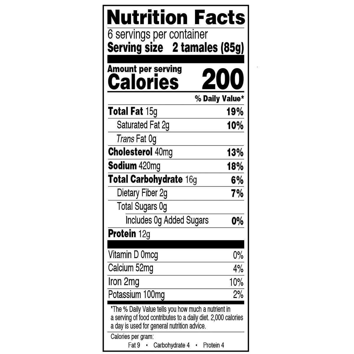 Texas Tamale Co. Chicken Tamales 6-pack of 12 each, 72-count