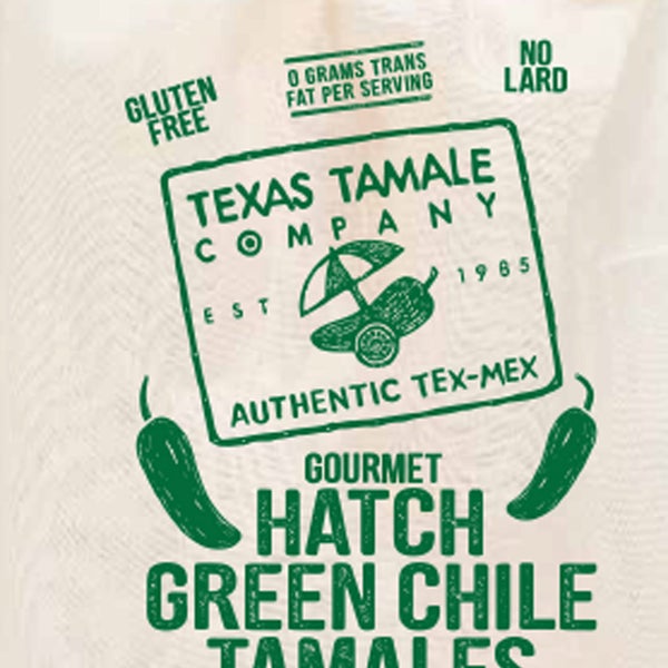 Texas Tamale Co. Hatch Chile Tamales 6pk of 12 Each, 72-count