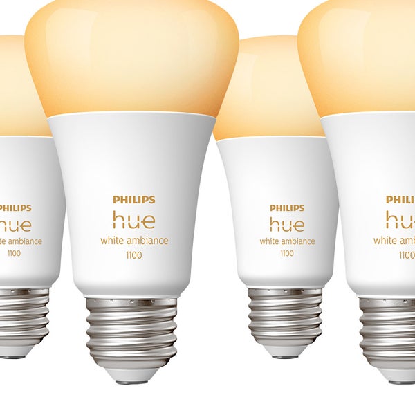 Philips Hue 75W White Ambiance A19 4-pack