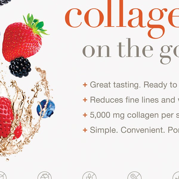 youtheory Collagen Liquid, Berry Flavor, 30 Packets